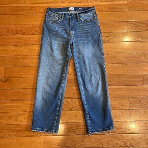 Kensie Medium Wash Ella High Rise Straight Leg Jeans Size 6